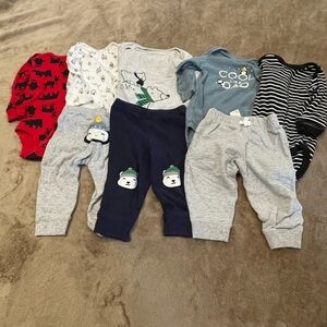 Carter's Winter Bundle Lot Of 8 Items Size 9 Months